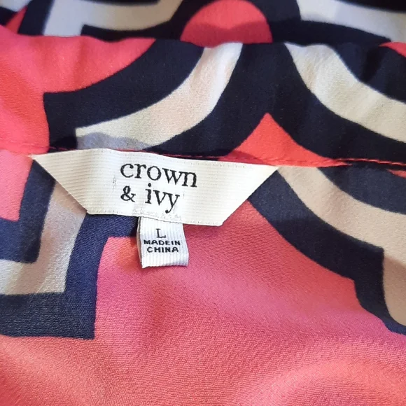 Crown & ivy lattice sundress sz LG *O - Picture 5 of 6